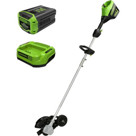  Greenworks 60V 8 Cordless Battery Edger on white background