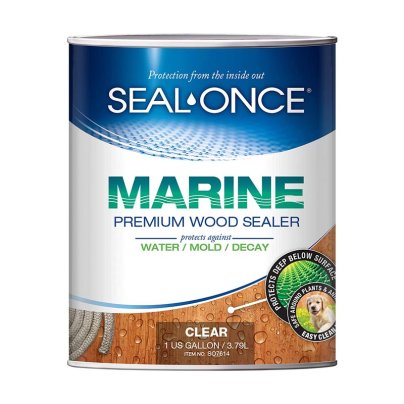 Can of Seal-Once Marine Premium Wood Sealer