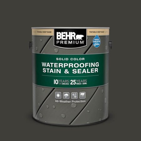  Can of BEHR Premium Solid Color Waterproofing Wood Stain