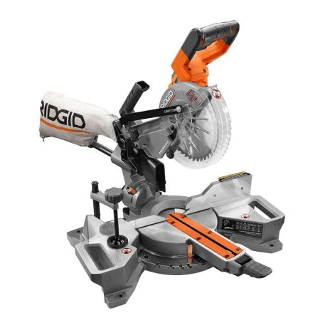  Ridgid 18V 7¼-inch Dual-Bevel Sliding Miter Saw on white background