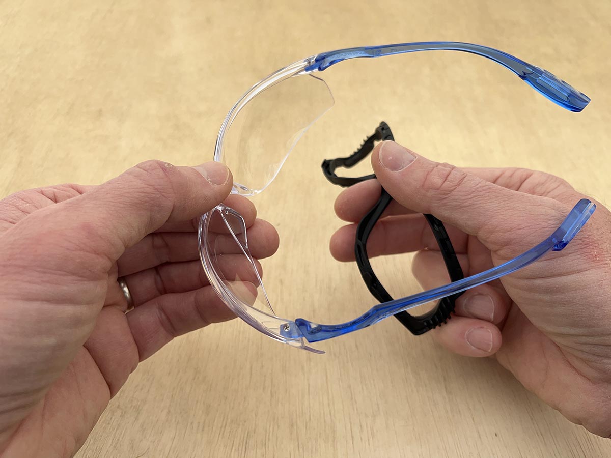 The Best Safety Glasses 3M Virtua removable gasket