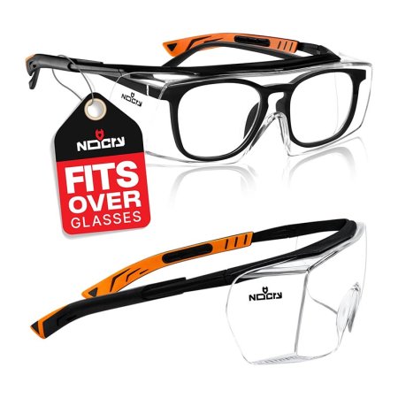  The Best Safety Glasses Option NoCry OverSpecs+ Over Glasses Safety Glasses