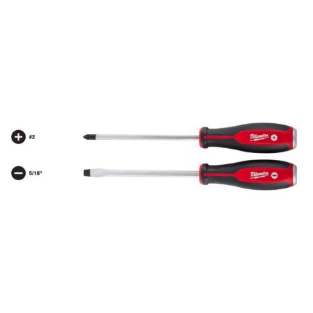  The Milwaukee 2-Piece Demo Screwdriver Set on a white background.