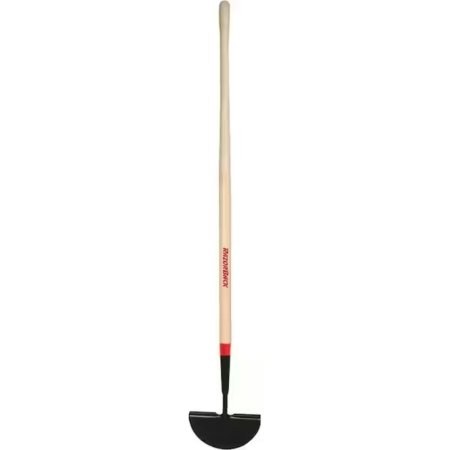  Razorback Half-Moon Turf Edger With Wood Handle on white background