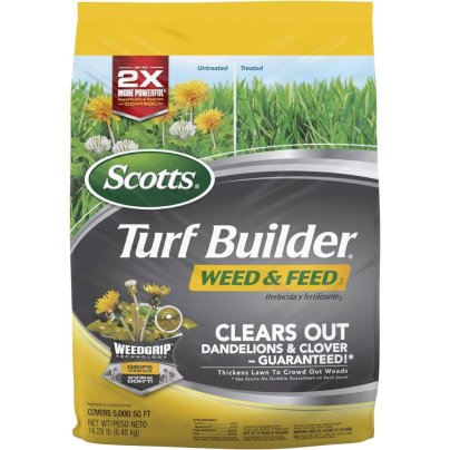 Bag of Scotts Turf Builder Weed & Feed