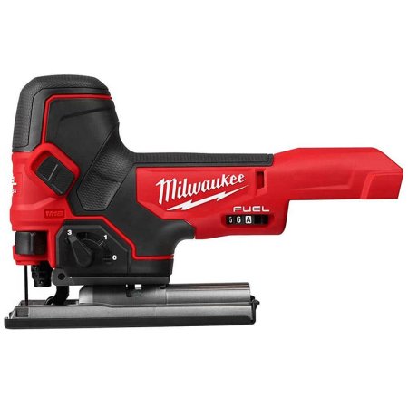  The Milwaukee M18 Fuel Barrel Grip Jigsaw on a white background.