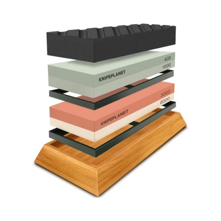  The Best Knife Sharpener Option: KNIFEPLANET Premium Knife Sharpening Stone Set