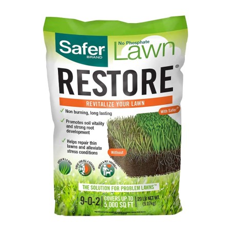  Bag of Safer Brand Lawn Restore Natural Lawn Fertilizer