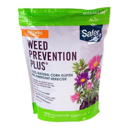  A bag of Concern Weed Prevention Plus on a white background.
