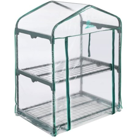  The Best Compact Greenhouse Option: Palm Springs 2-Tier Mini Greenhouse