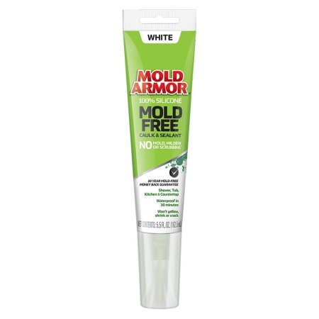  Tube of Mold Armor Silicone Mold Free Caulk & Sealant on a white background