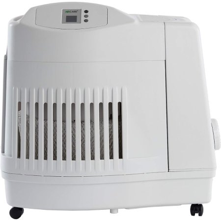  The Aircare MA Console-Style Evaporative Humidifier on a white background.