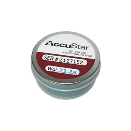  AccuStar radon test kit on a white background