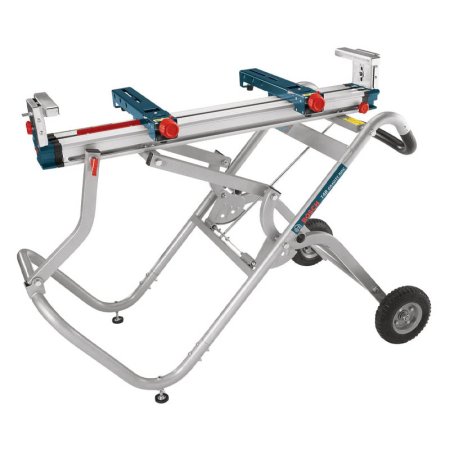  Bosch Portable Gravity-Rise Wheeled Miter Saw Stand on a white background