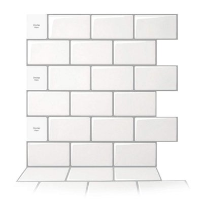 The Best Peel and Stick Backsplash Option: Art3d 10-Sheet Peel-and-Stick Backsplash