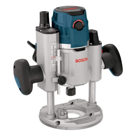  Bosch 120-Volt 2.3 HP Electronic Plunge Base Router on a white background