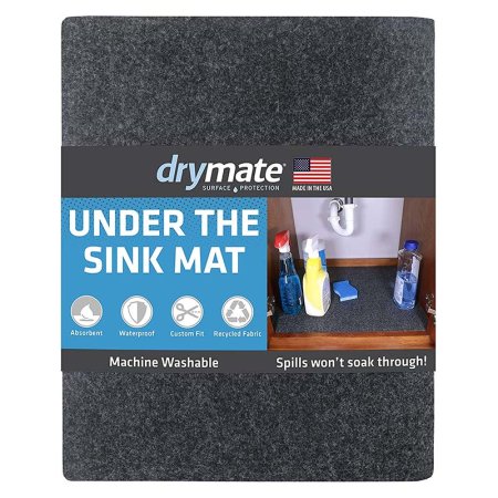  The Drymate Nonadhesive Under the Sink Mat in its packaging on a white background.