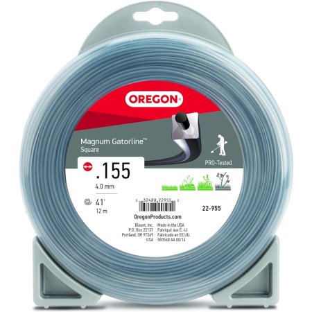  Spool of Oregon Magnum Gatorline Square Trimmer Line on white background