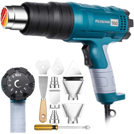  The Best Heat Gun Option: Xpeoo 5-Nozzle Variable Temperature Heat Gun Kit