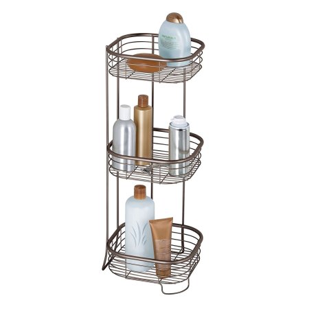  Best Shower Caddies Options: iDesign Forma 3-Tier Freestanding Shower Caddy