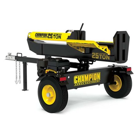  The Champion 25-Ton Full Beam Log Splitter on a white background.