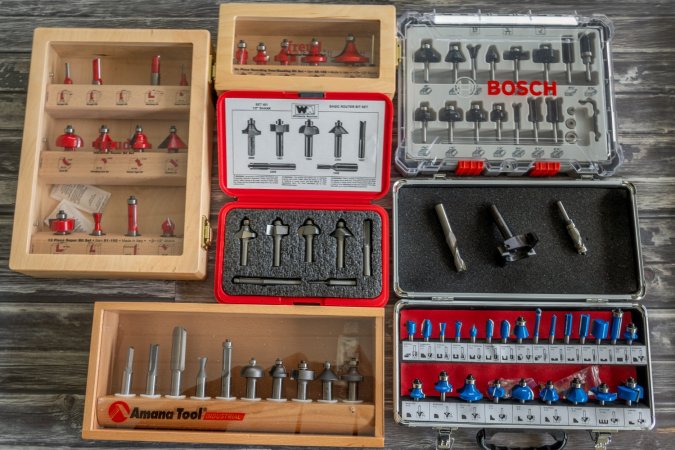 Eight of the Best Router Bits Sets on reclaimed wood