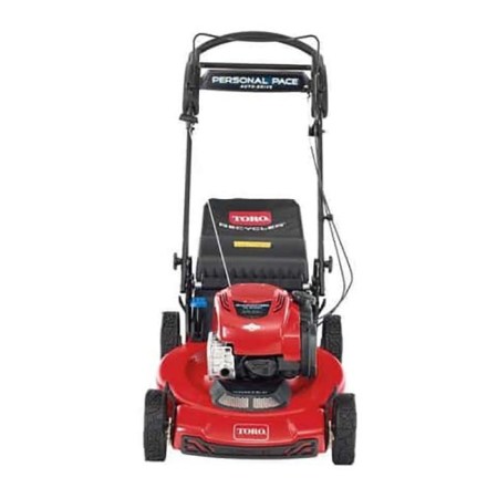  The Toro 22" Recycler Personal Pace Gas Lawn Mower on a white background.