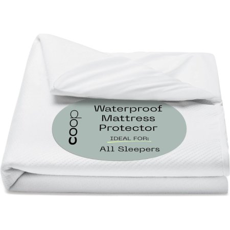  Pack of Coop Home Goods Ultra-Luxe Mattress Protector on a white background