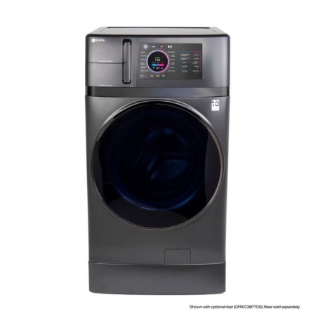  GE Profile 4.8 cu. ft. UltraFast Combo Washer Dryer on a white background