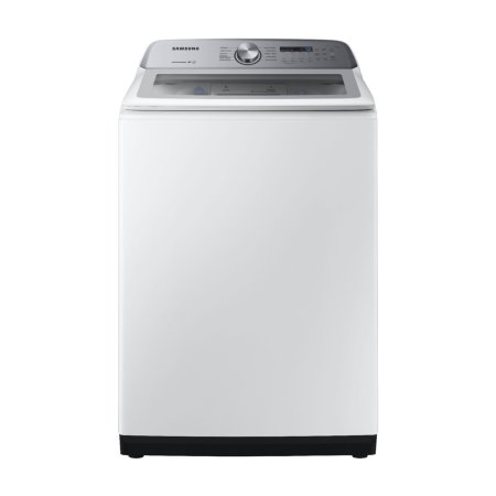  Samsung 5.0 cu. ft. Top Load Washer on a white background