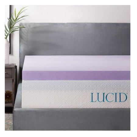  Best Mattress Topper Options: LUCID 3 inch Lavender Infused Memory Foam