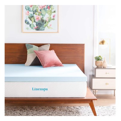 Best Mattress Topper Options: Linespa 3 inch gel infused memory foam