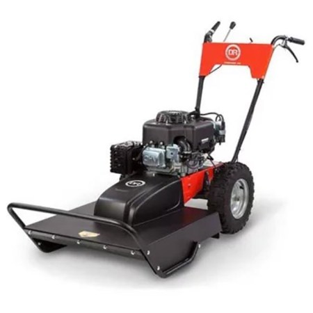  The DR Power Premier 26 Field and Brush Push Mower on a white background.