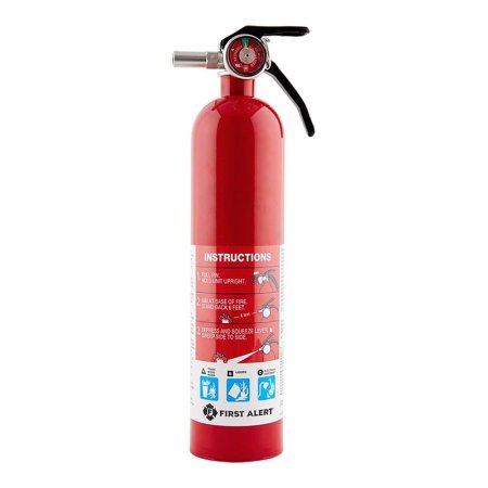  The First Alert Rechargeable HOME1 Fire Extinguisher on a white background.