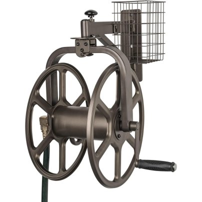 Liberty Garden 712 Single Arm Navigator Hose Reel on a white background