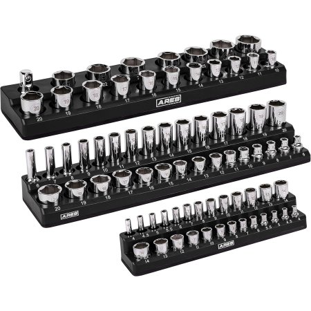  The Best Socket Organizer Option: Ares 60034 3-Piece Magnetic Socket Organizer Set