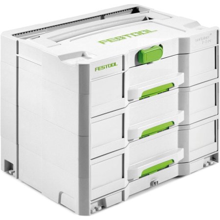  The Festool SYS 4 Sortainer Tool Chest on a white background.