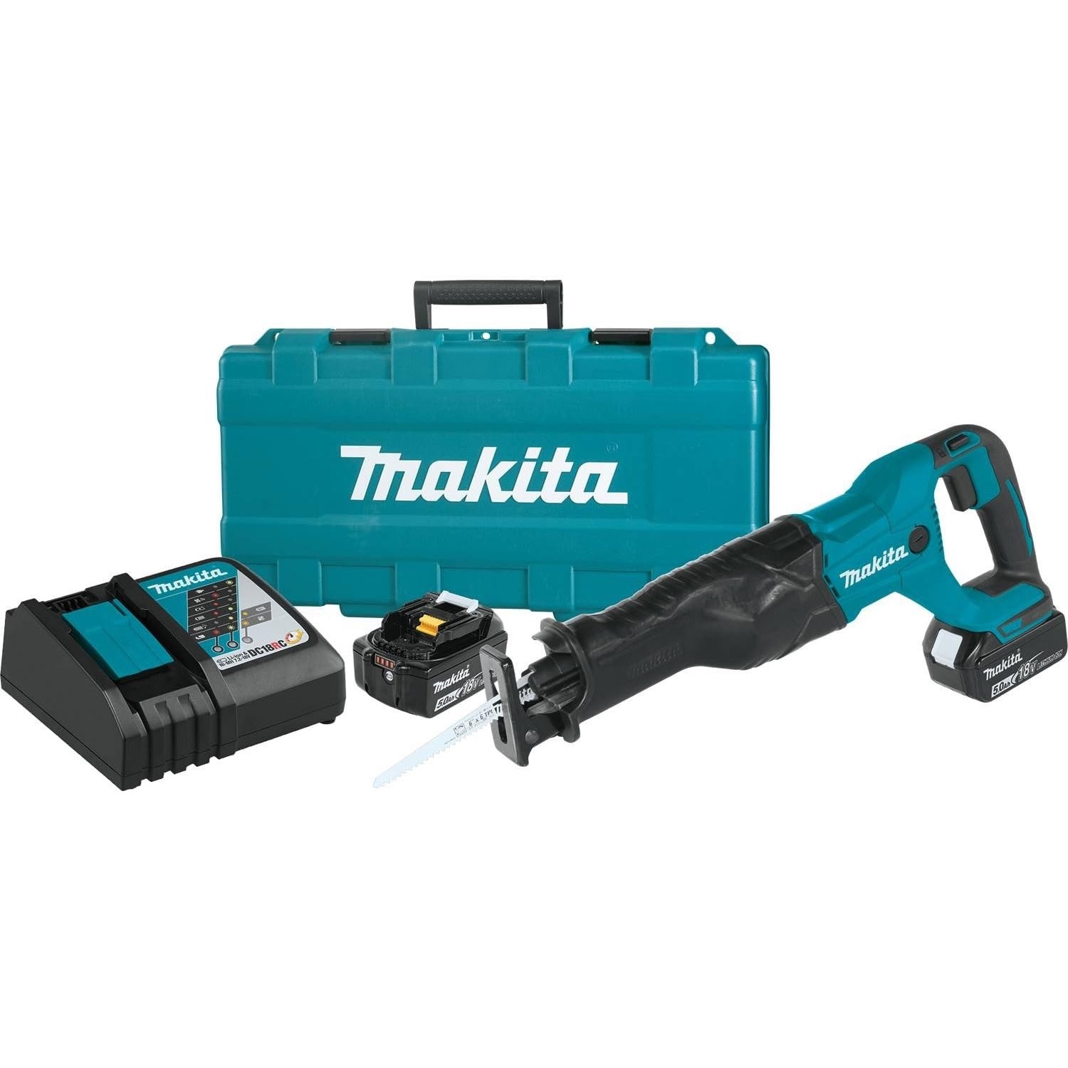 Makita 18V LXT Lithium-Ion Cordless Recipro Saw Kit on white background