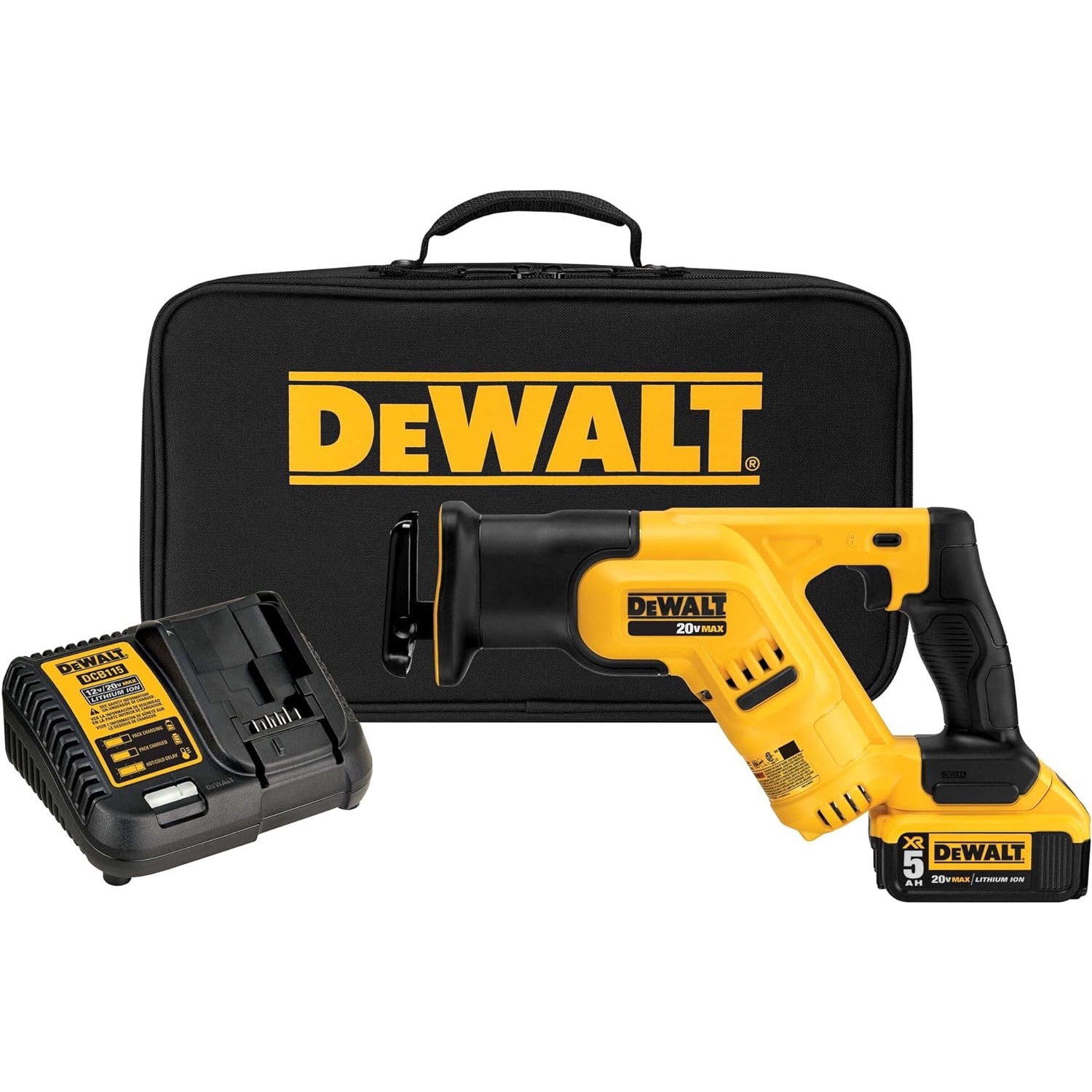  DeWalt 20V MAX Compact Reciprocating Saw Kit on white background