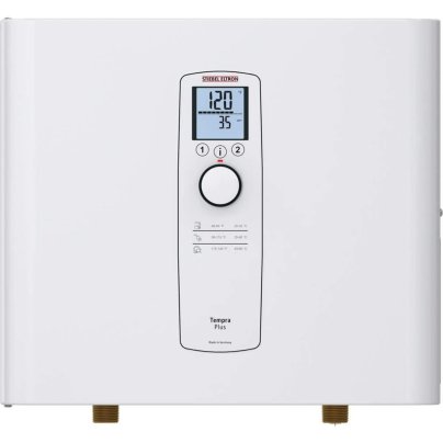 The Stiebel Eltron Tankless Electric Water Heater on a white background.