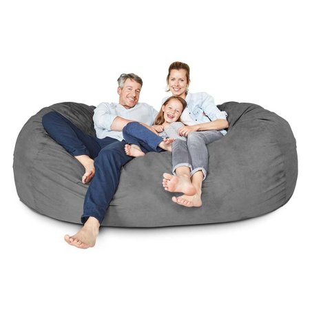  The Best Bean Bag Option: Lumaland Luxury 7-Foot Bean Bag Chair