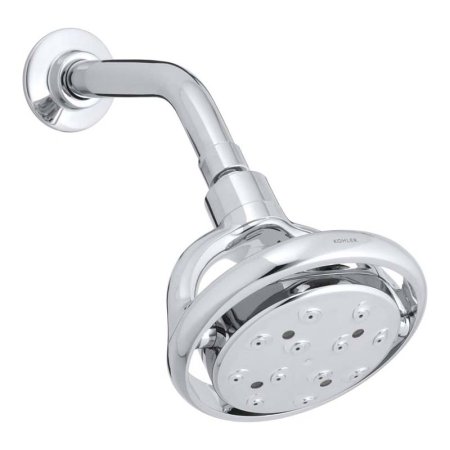  The Kohler Flipside 4-Function Shower Head on a white background.