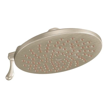  The Moen 2-Function 8-Inch Rainshower Spray Head on a white background.