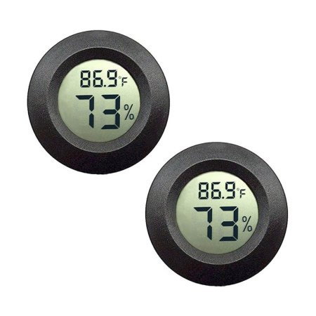  The Best Hygrometers Option: Jedew 2-Pack Mini Hygrometer Thermometer