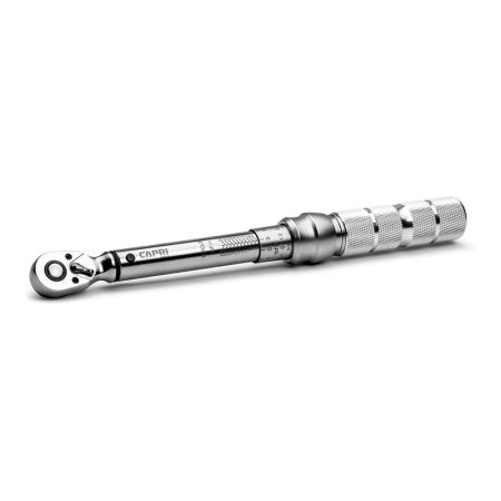  The Capri Tools ¼" 30-150 in-lbs Industrial Torque Wrench on a white background.