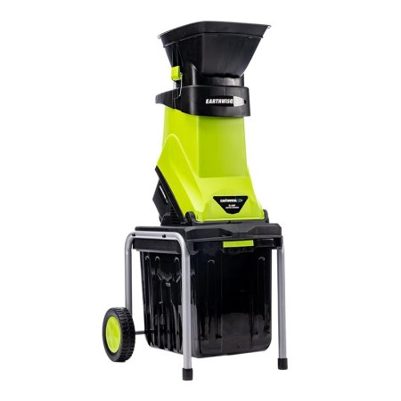  The Earthwise Electric 15-Amp Corded Chipper Shredder on a white background.