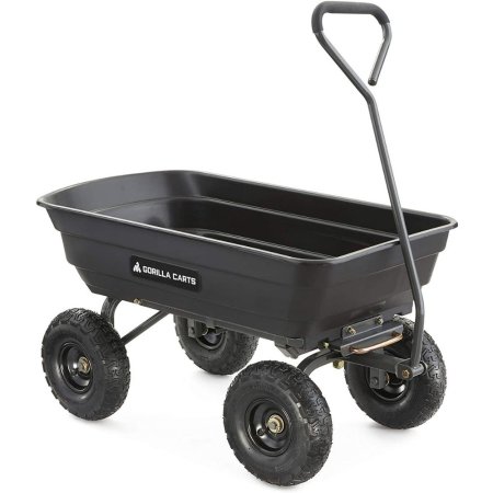  The Best Garden Cart Option: Gorilla Carts GOR4PS Poly Garden Dump Cart