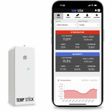  The Best Hygrometers Option: Ideal Sciences Temp Stick Humidity Sensor