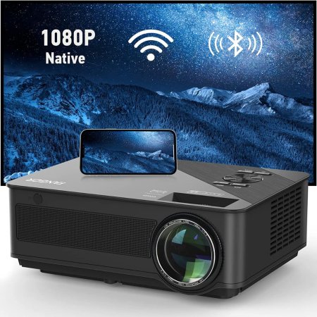  Fangor Native 1080P Full HD WiFi/Bluetooth Projector