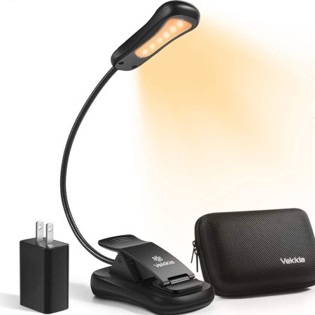  The Best Reading Light Option: Vekkia Book Light Set with Charger